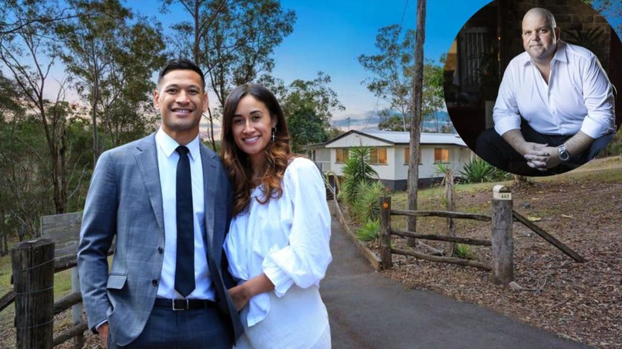 Rugby star Israel Folau has put the former Tinkler estate up for sale.